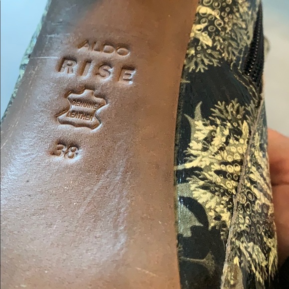 Aldo GREEN X Preen Gillote Print Platform Heels - Picture 4 of 4